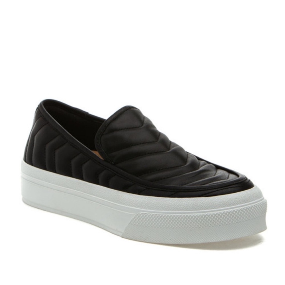 NWT J/SLIDES GYPSY Black Leather Sneaker - Picture 2 of 15